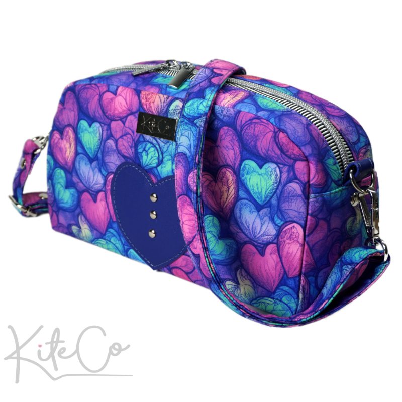 small crossbody bag in pink Georgie by Kiteco Creates